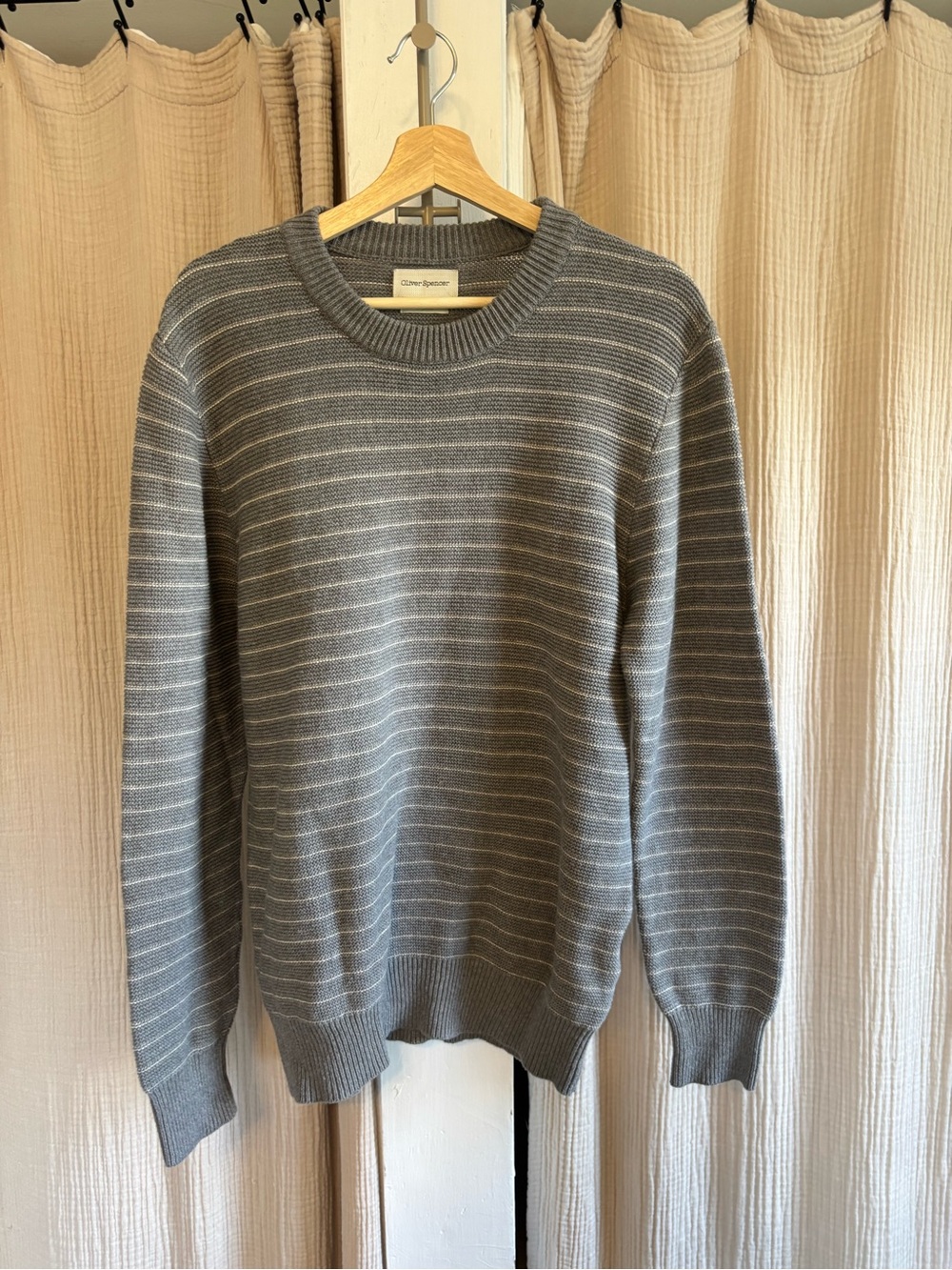 Oliver Spencer Organic Cotton Sweater- Large